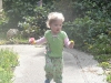 Picking flowers.
