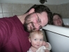 Bathtime visitors.