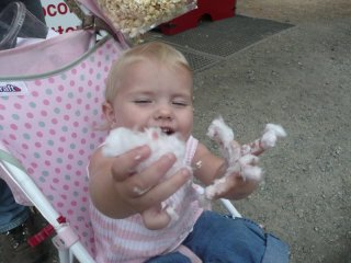 Lilibee didn't eat the cotton candy.