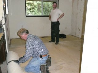 Carpet removal.