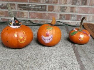 The finished pumpkins!