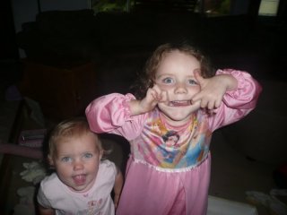 CareBear makes a silly face.