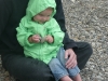 LiliBee chills on the beach.
