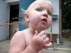 LiliBee wonders what Papa is doing.