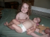 CareBear holds the "baby".