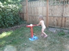 CareBear hits the ball.