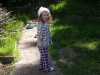 CareBear dresses herself.
